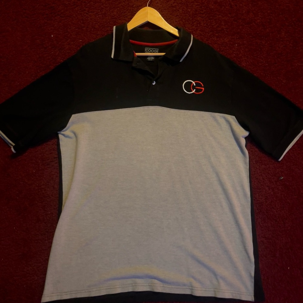 COOGI Black and Gray Polo Shirt